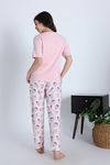 Zivame Cup Cake Knit Poly Pyjama Set - Heavenly Pink — thumbnail 3